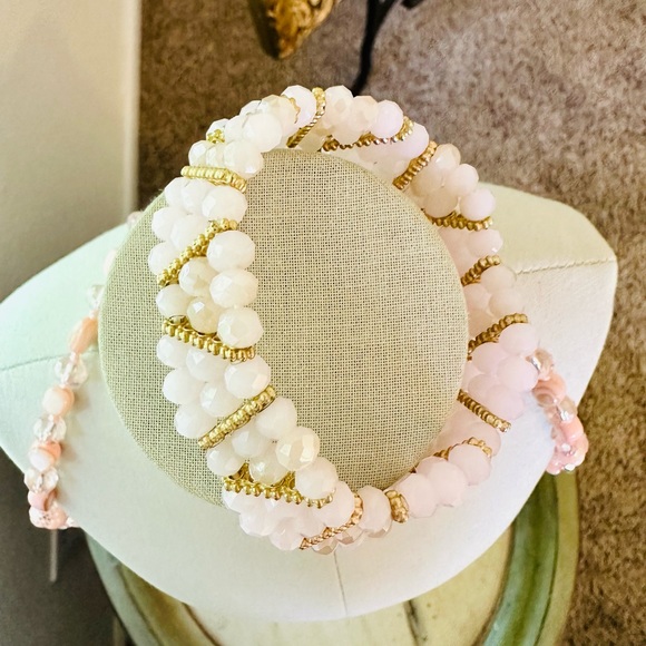 Vintage Crystal Pink Necklace - Picture 6 of 16